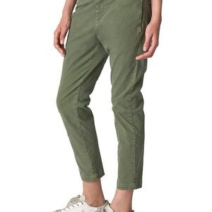 Nili Lotan Tel Aviv Pants Size 4 green Skinny Trousers Flap Pockets Crop $325